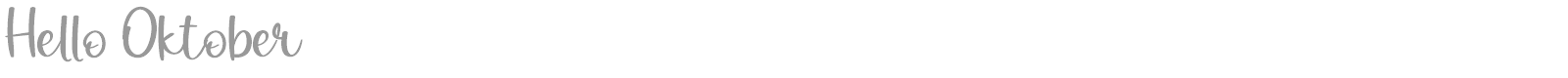 Hello Oktober font preview